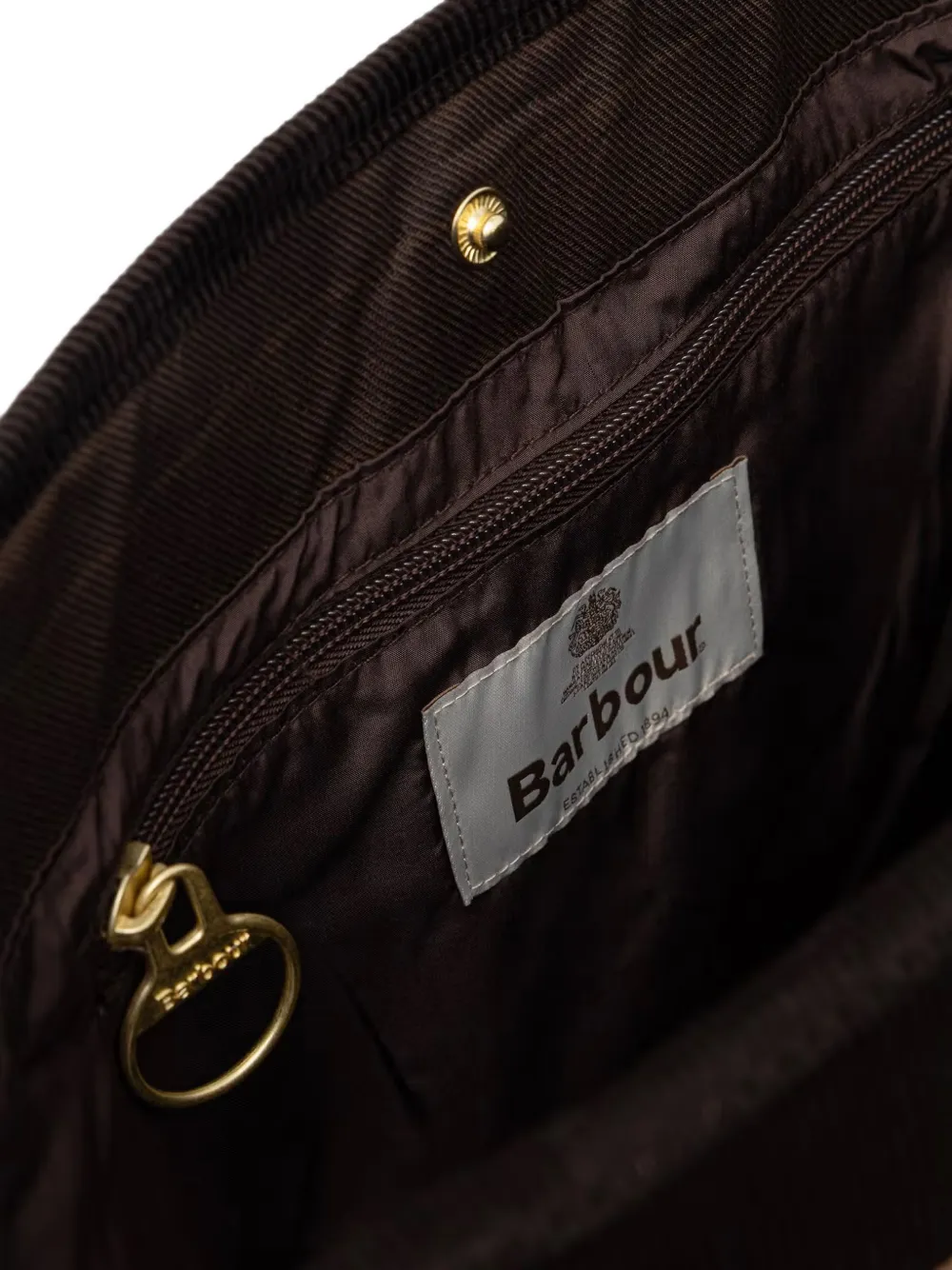 Barbour Healy quilted tote bag Bruin