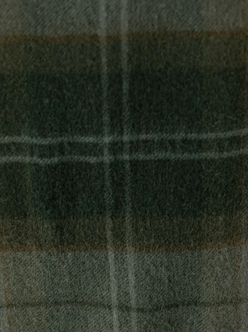 Barbour Mineral tartan-check fringed scarf Groen