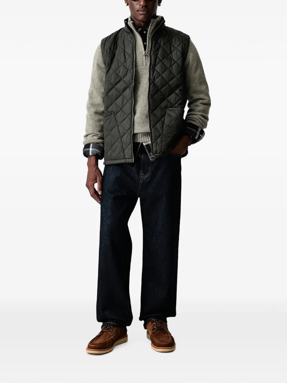 Barbour Monty quilted gilet Groen