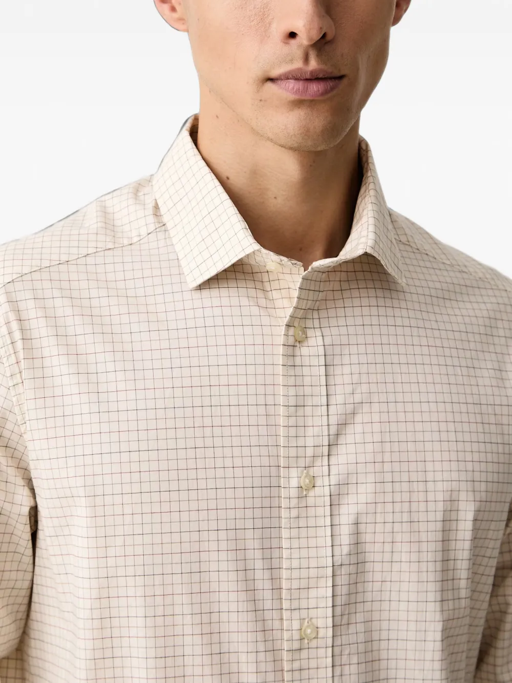 Barbour Geruit overhemd Beige