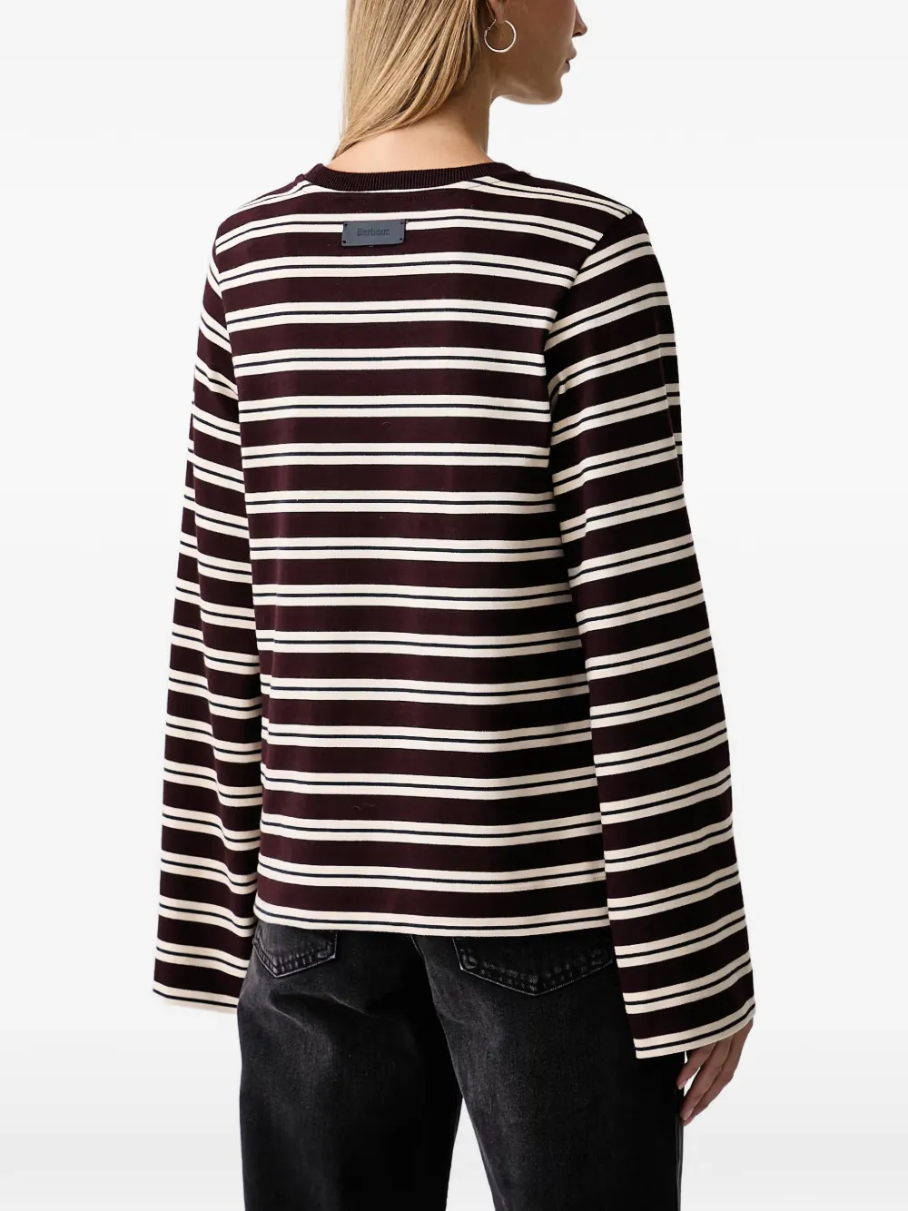 Barbour horizontal-stripe long-sleeve T-shirt Bruin