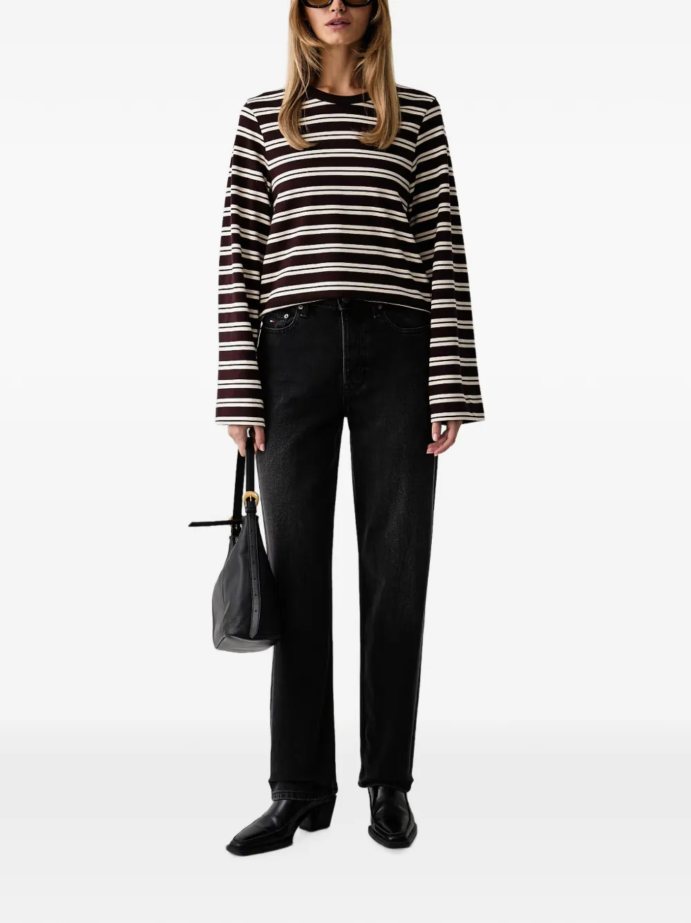Barbour horizontal-stripe long-sleeve T-shirt Bruin