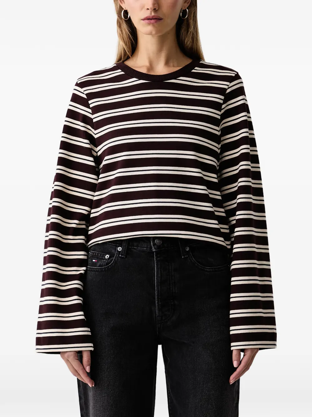 Barbour horizontal-stripe long-sleeve T-shirt - Marrone
