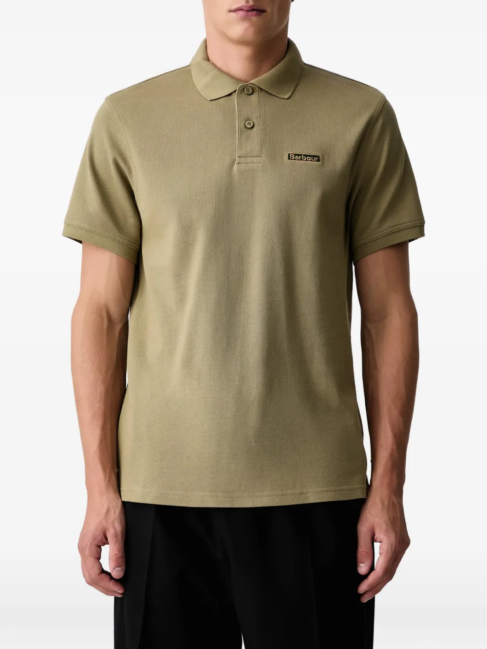 Barbour Poloshirt met logopatch Groen