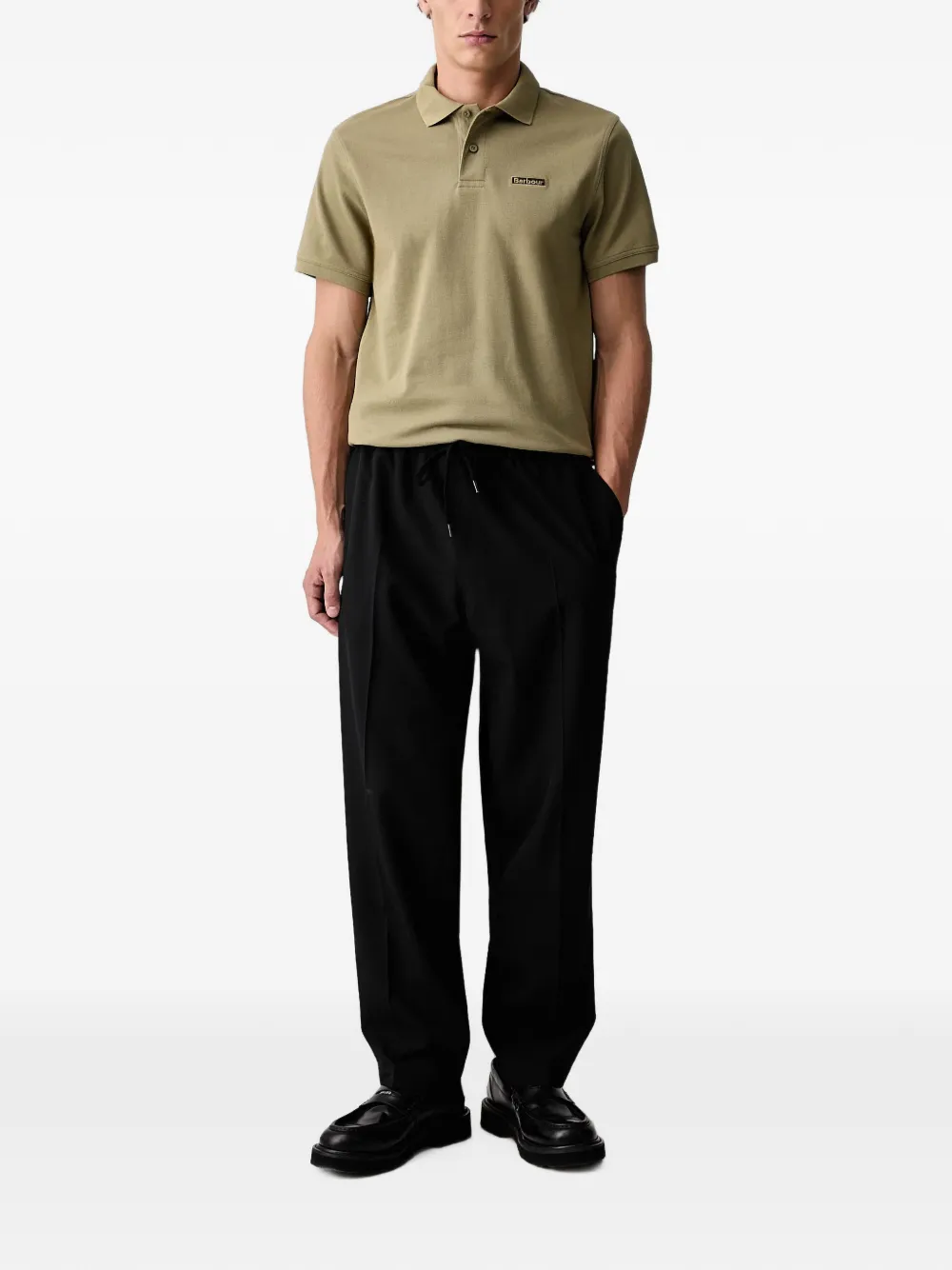 Barbour Poloshirt met logopatch Groen