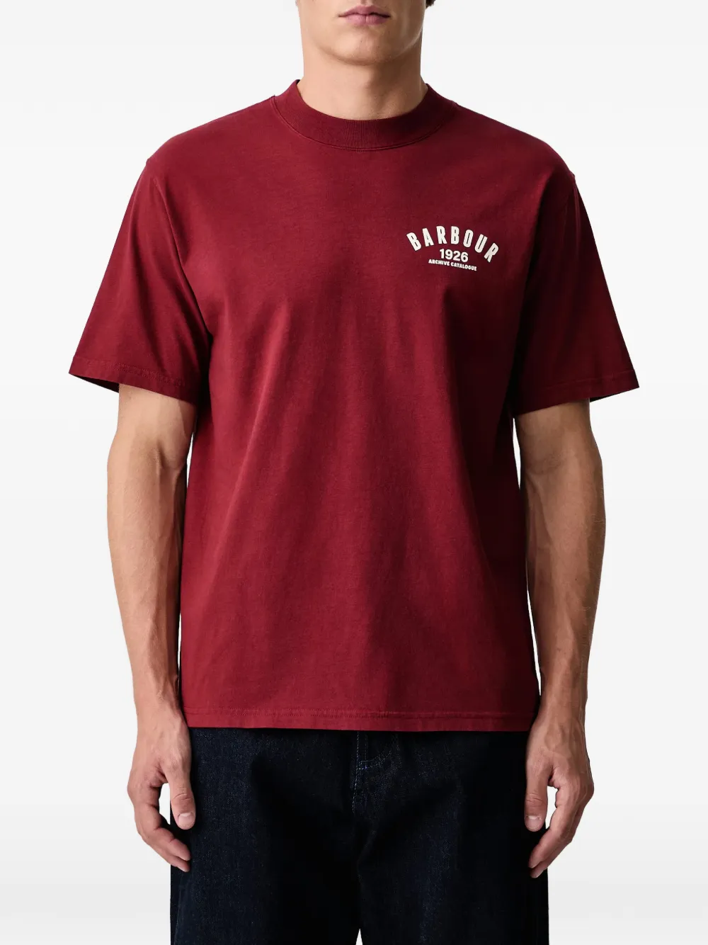 Barbour T-shirt met grafische print Rood