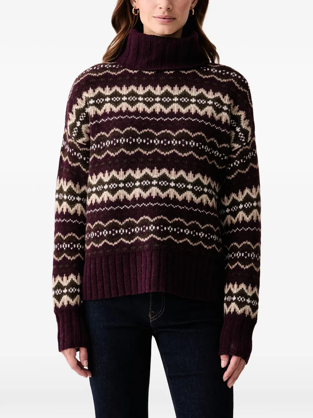 Barbour Fair Isle roll-neck sweater