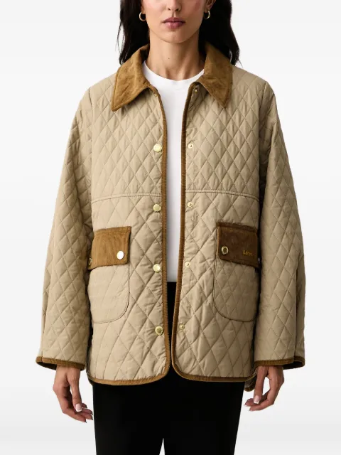 Barbour Whickham quilted corduroy-collar jacket