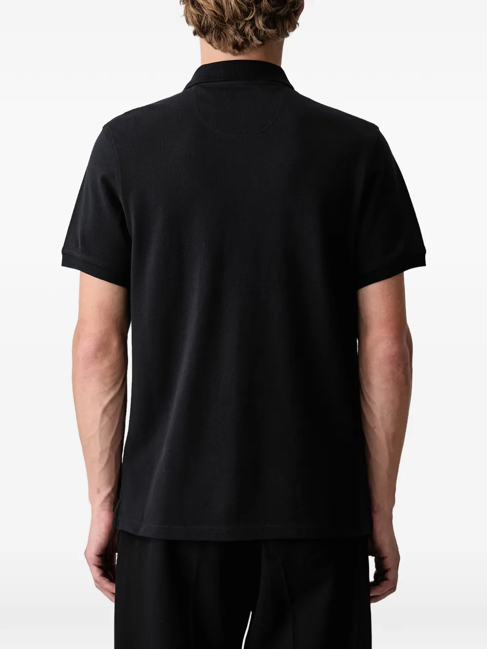 Barbour Piqué poloshirt Zwart