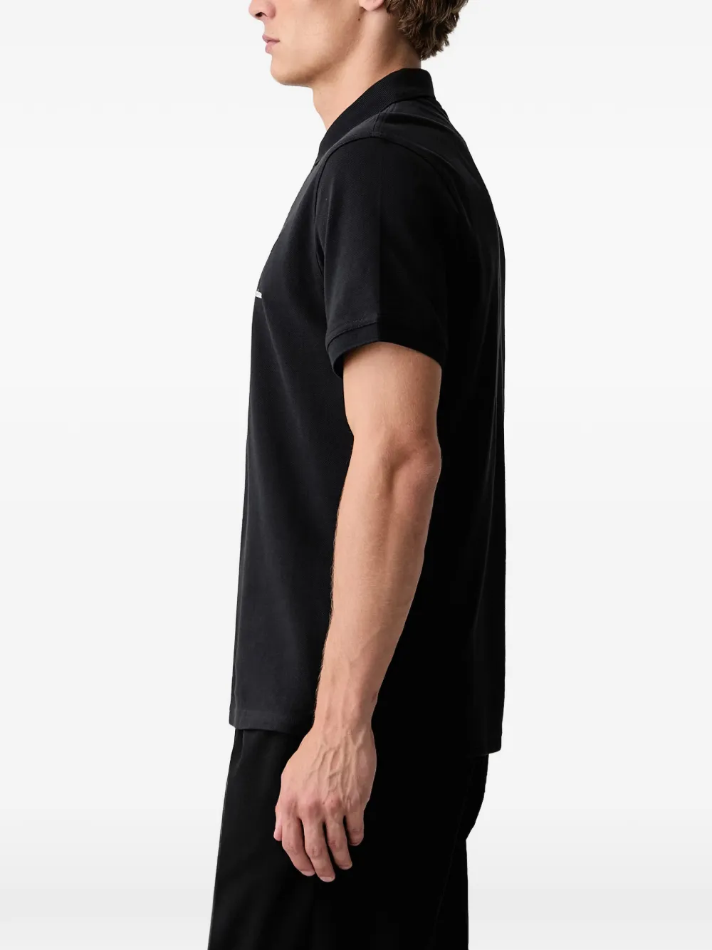 Barbour Piqué poloshirt Zwart