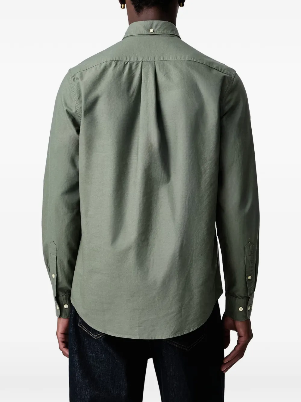 Barbour Oxford tailored long-sleeved shirt Groen