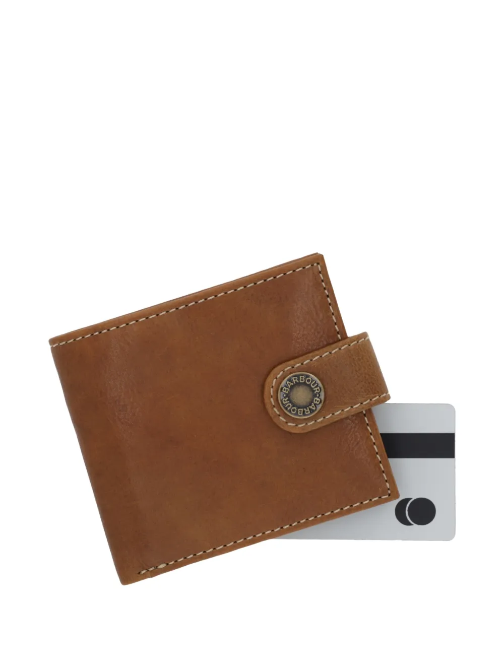Barbour Bolam leren portemonnee Bruin