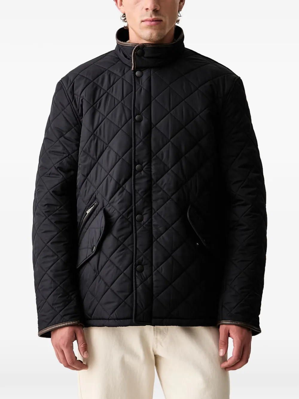 Barbour quilted high-neck jacket