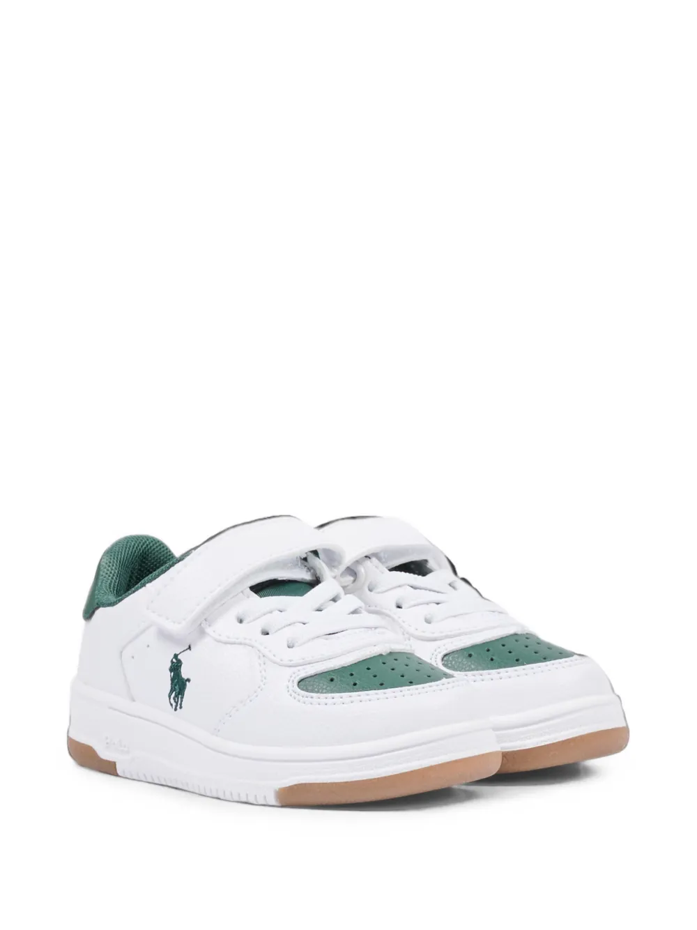 POLO RALPH LAUREN KIDS touch-strap sneakers - Bianco