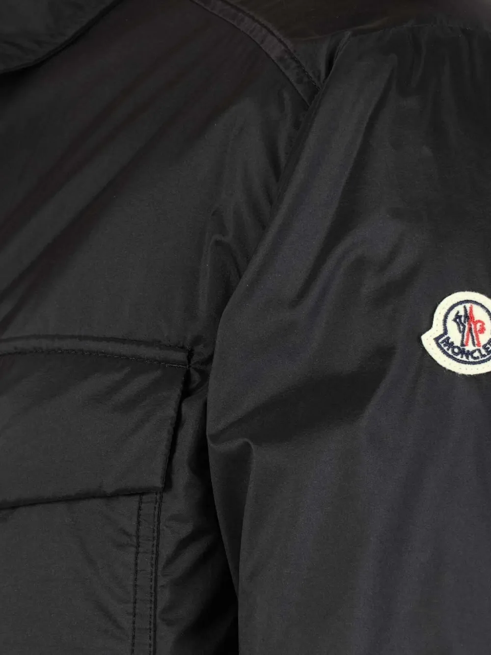 Moncler Gewatteerd jack met logopatch Zwart