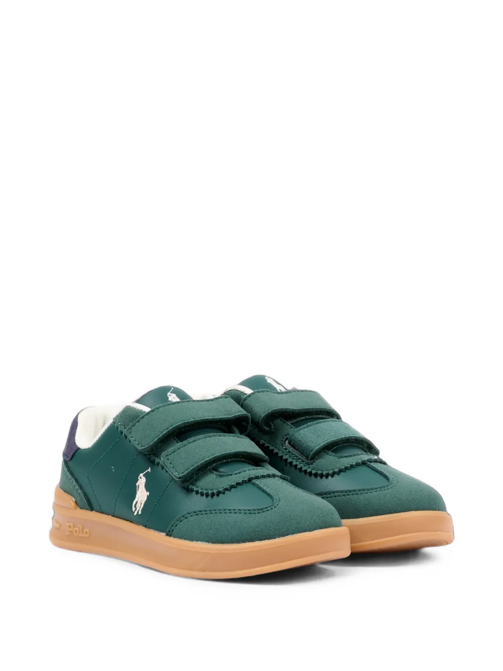 POLO RALPH LAUREN KIDS touch-strap sneakers - Verde