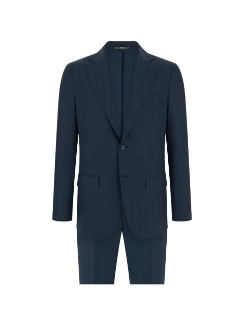 Boggi Milano suit in super 130 wool pinstripe