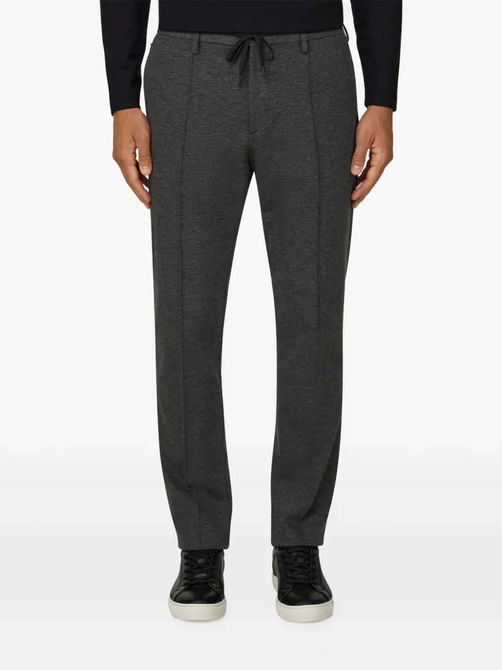 Boggi Milano Broek van technisch jersey Grijs