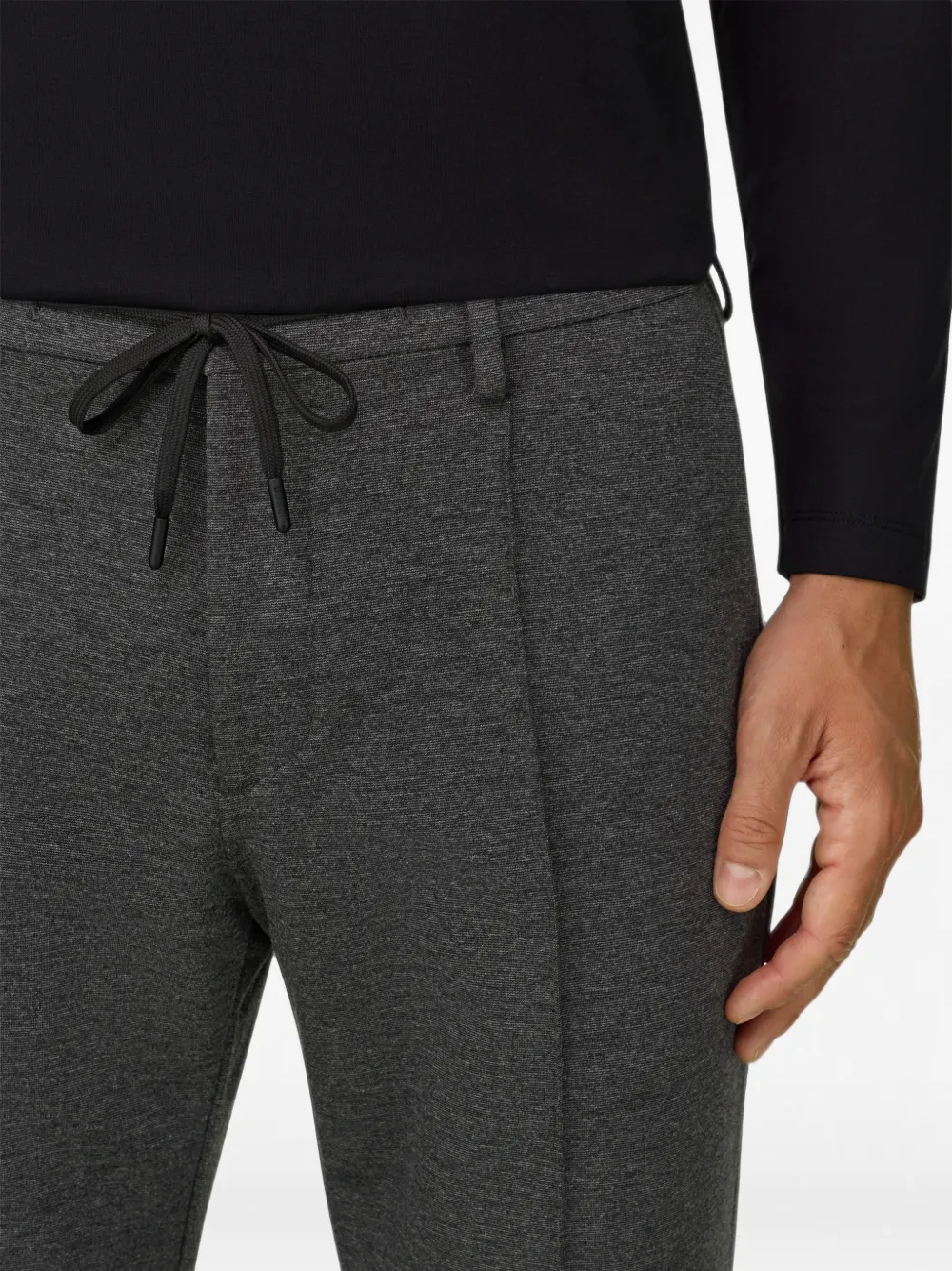Boggi Milano Broek van technisch jersey Grijs