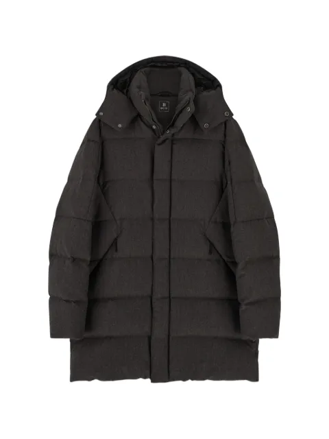 Boggi Milano parka in goose down mélange flannel