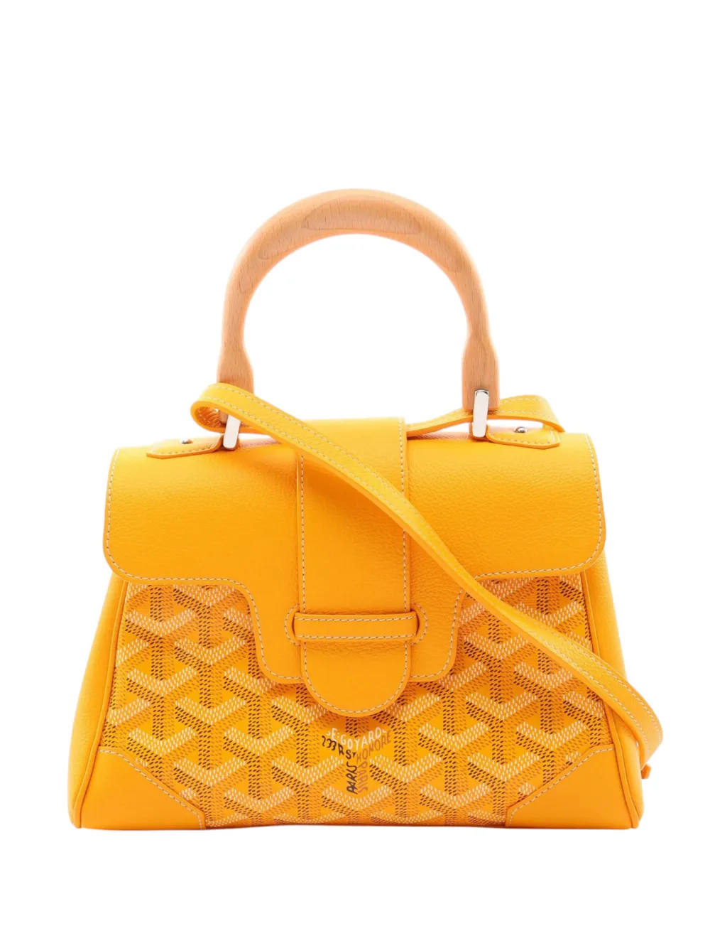 Goyard Pre-Owned 2000-2026 Mini Goyardine Saigon Souple satchel - Giallo