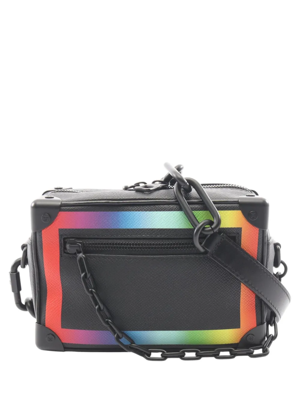 Louis Vuitton Pre-Owned 2019 Taiga Rainbow Soft Trunk crossbody bag - Nero