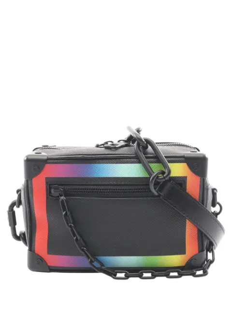 Louis Vuitton Pre-Owned bolsa crossbody Rainbow Soft Trunk de piel taiga 2019