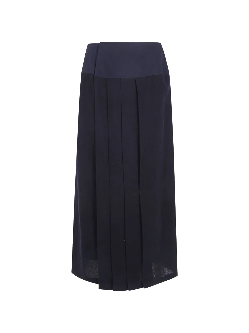 Yohji Yamamoto pleated midi skirt