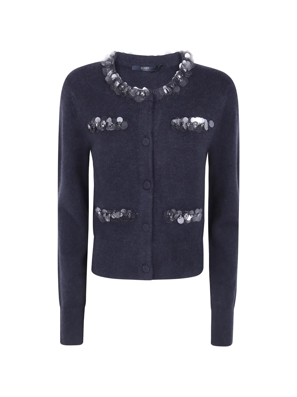 Seventy sequin-embellished cardigan - Nero