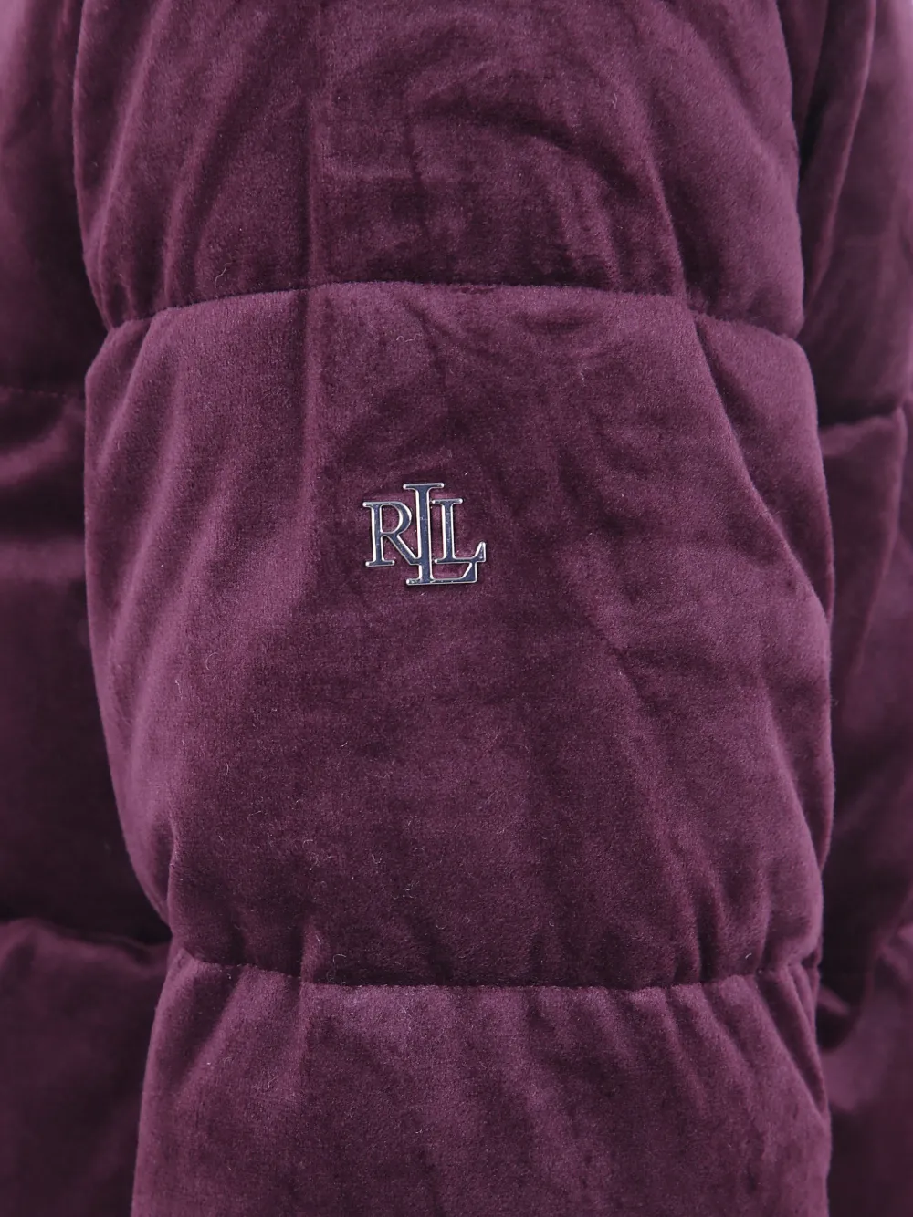 Lauren Ralph Lauren Gewatteerd jack met fluwelen afwerking Rood