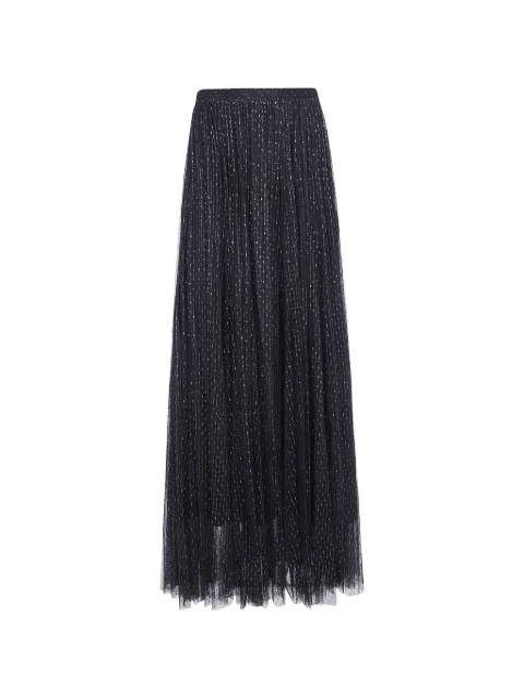 TWINSET pleated lurex-detail maxi skirt
