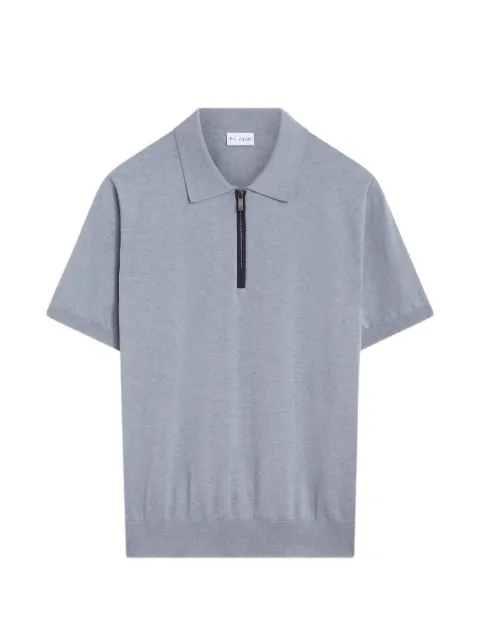 Pal Zileri zip-fastening knitted polo shirt