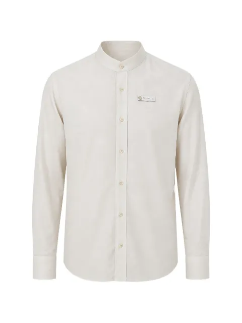 Pal Zileri band-collar long-sleeve shirt