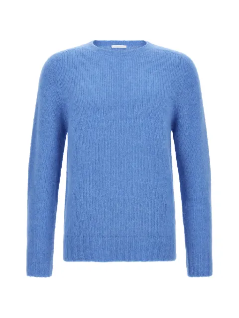 OLIVER LATTUGHI brushed-effect crew-neck sweater