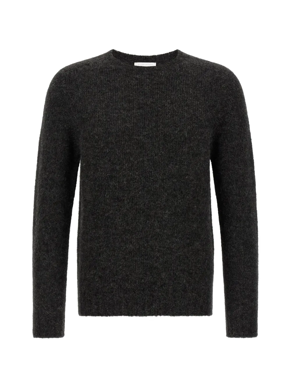 OLIVER LATTUGHI brushed-effect crew-neck sweater