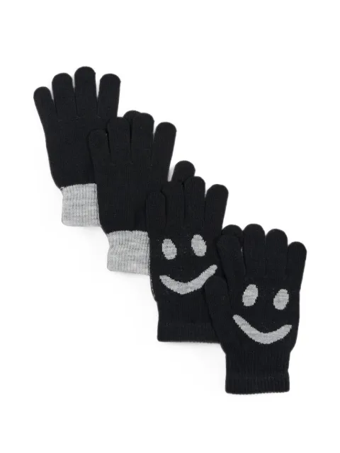 Molo Kello smiley-face intarsia-knit gloves