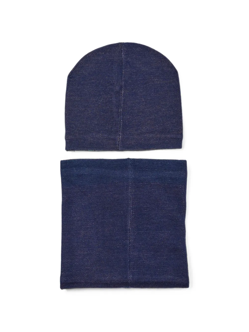 Molo Kleo muts en nekwarmer met dinosaurus-print Blauw