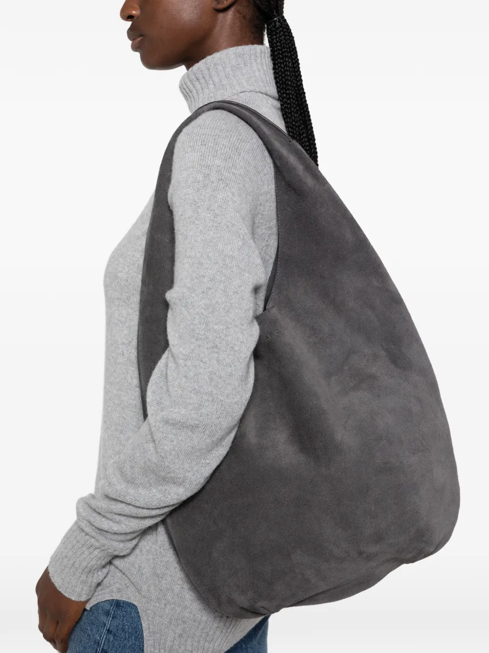 A.P.C. Le Neige leren schoudertas Grijs