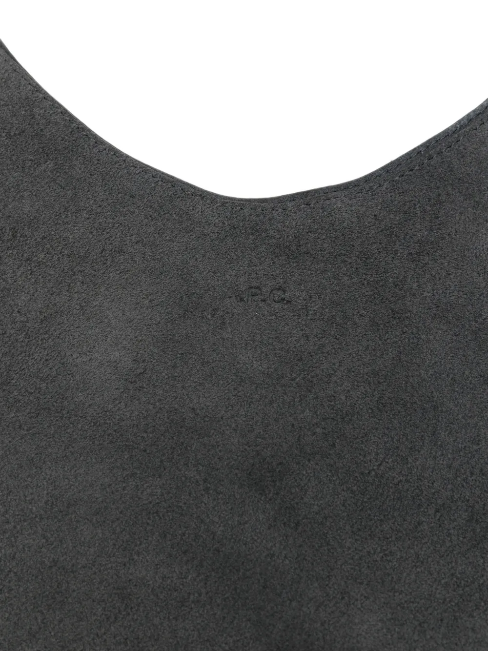 A.P.C. Le Neige leren schoudertas Grijs