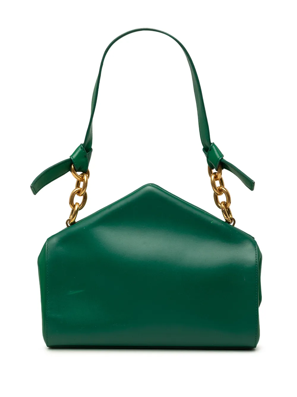 Bottega Veneta Pre-Owned 2012-2026 Calfskin The Tip shoulder bag - Verde