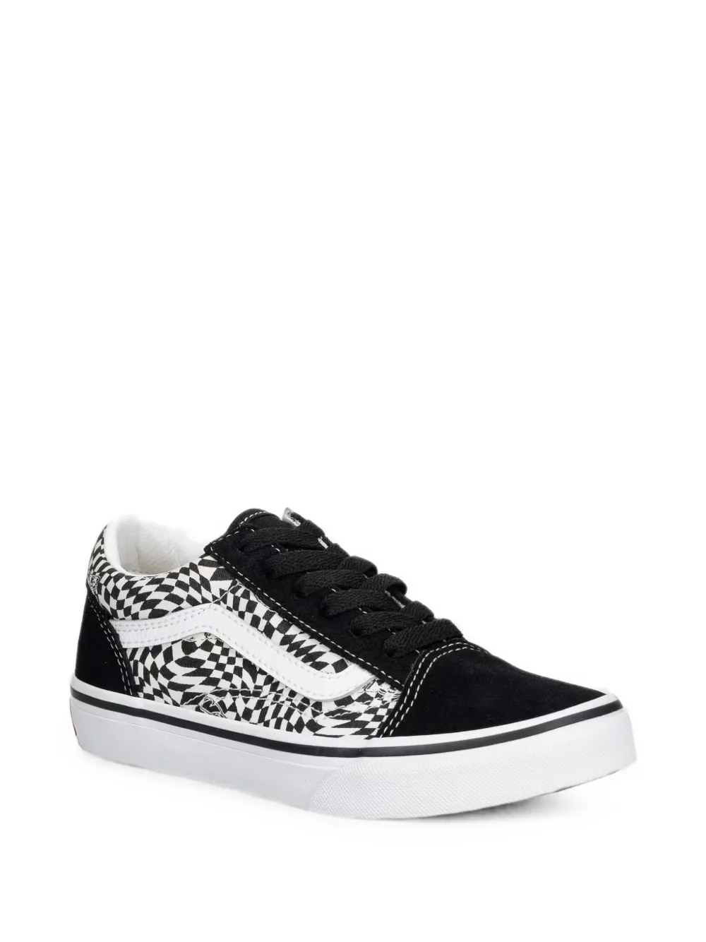 Vans Kids Old Skool checkered sneakers - Nero