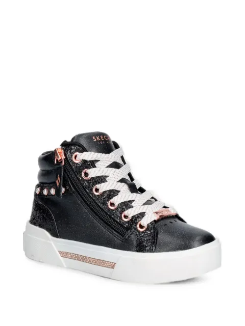 Skechers Aura Lx glitter-effect pearl-embellished sneakers