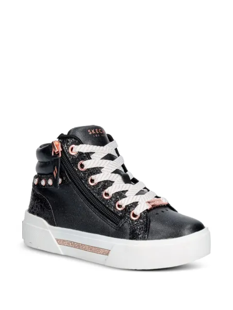 Skechers Aura Lx glitter-effect pearl-embellished sneakers