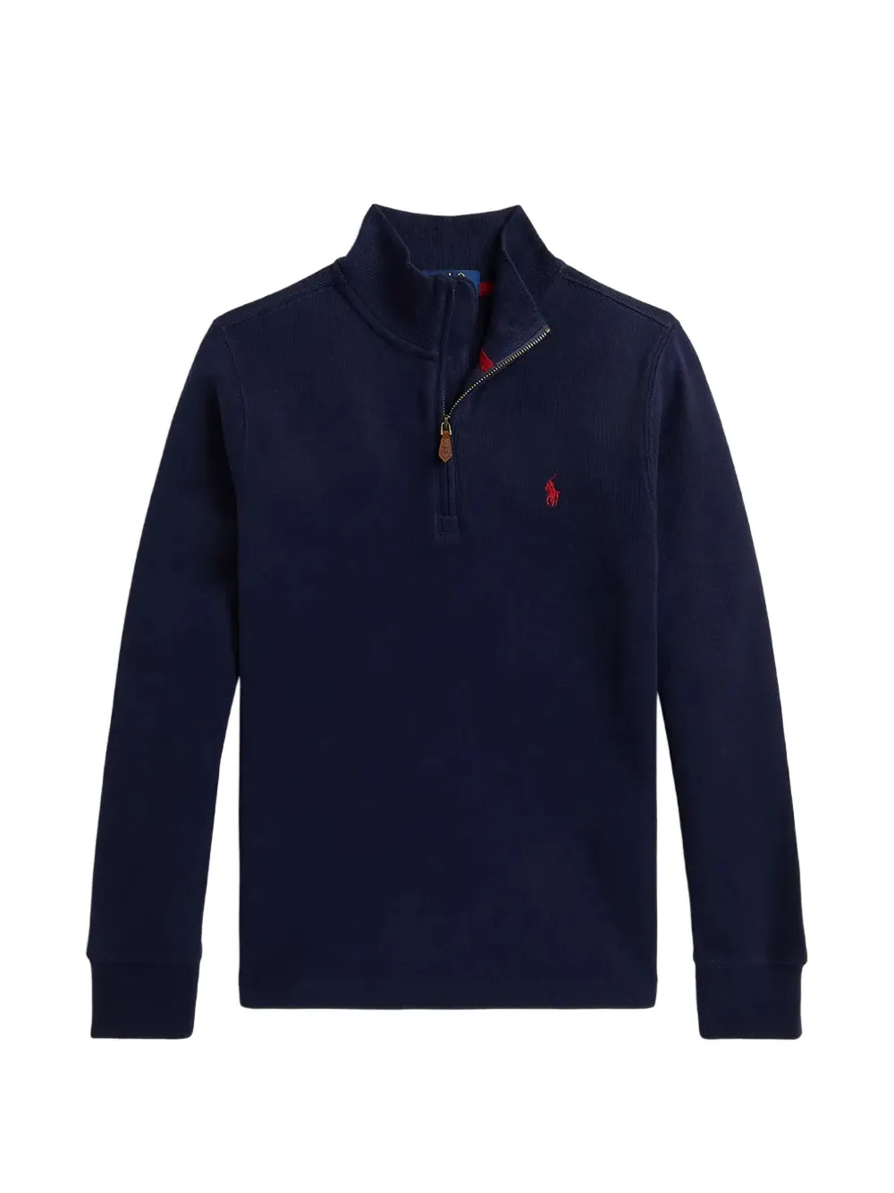 POLO RALPH LAUREN KIDS Trui met kwartrits en Pony-patroon Blauw