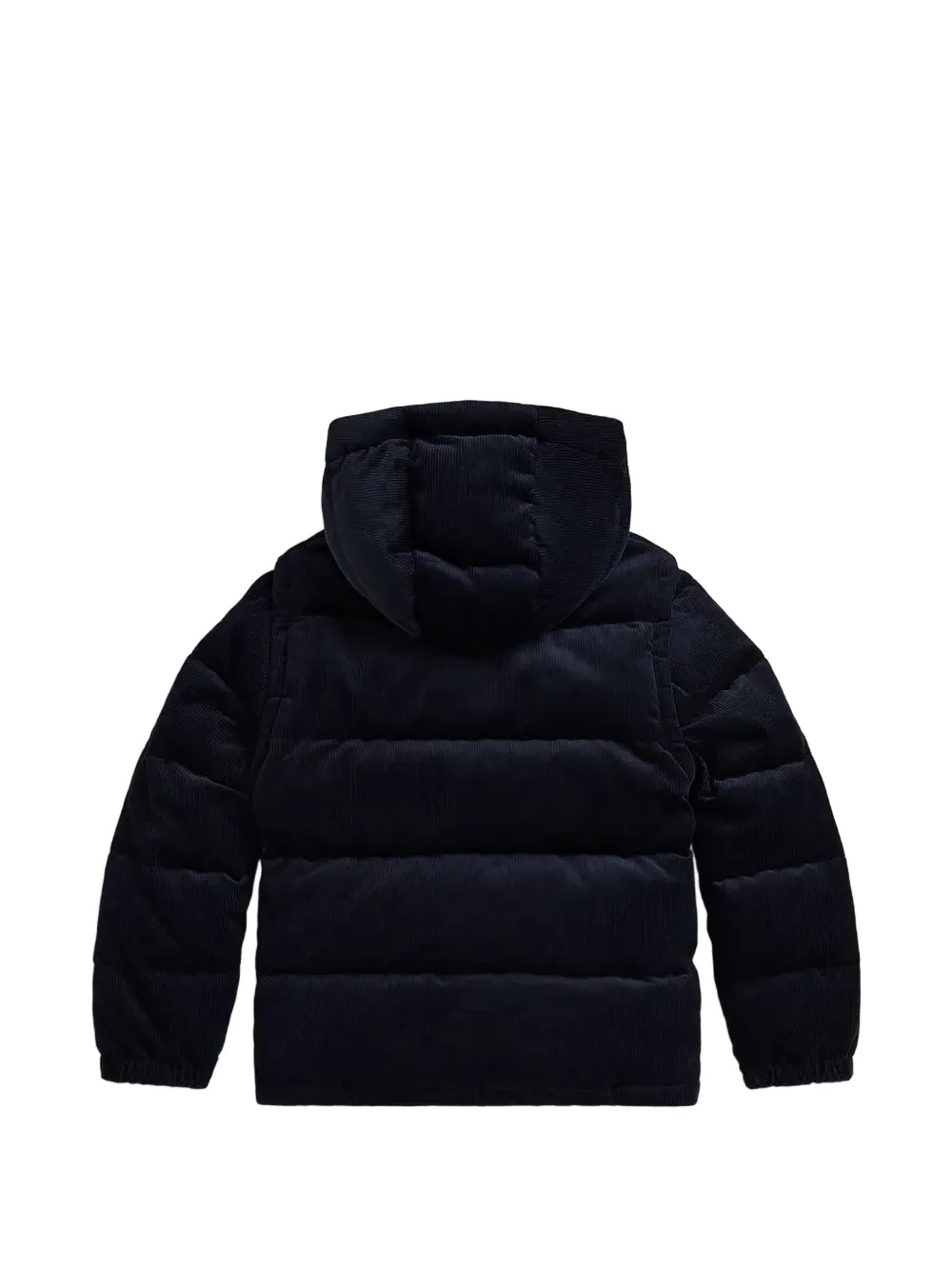 POLO RALPH LAUREN KIDS Verstelbaar ribfluwelen donsjack Blauw