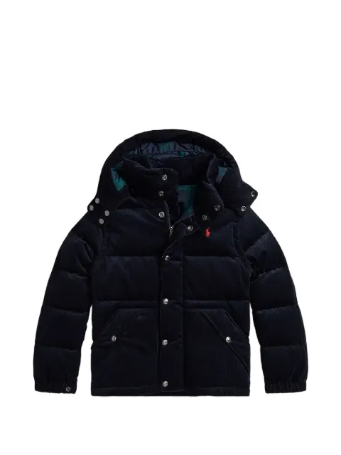 POLO RALPH LAUREN KIDS plumífero convertible de pana
