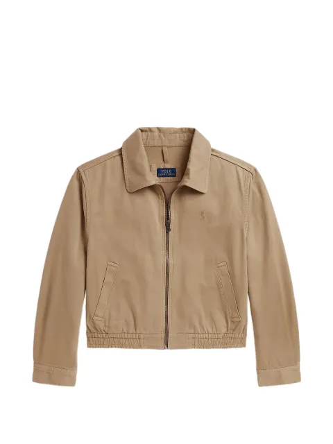 POLO RALPH LAUREN KIDS elasticated-hem Harrington jacket