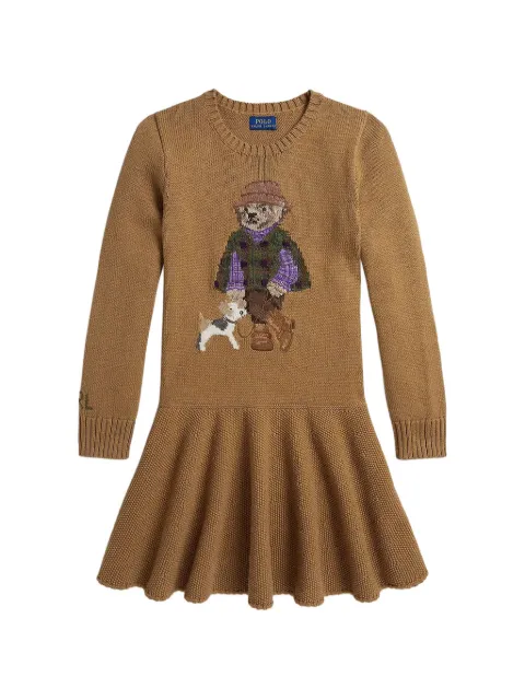 POLO RALPH LAUREN KIDS Polo Bear jumper dress