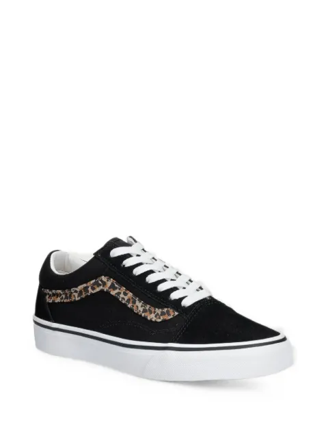 Vans Kids Old Skool leopard-print sneakers
