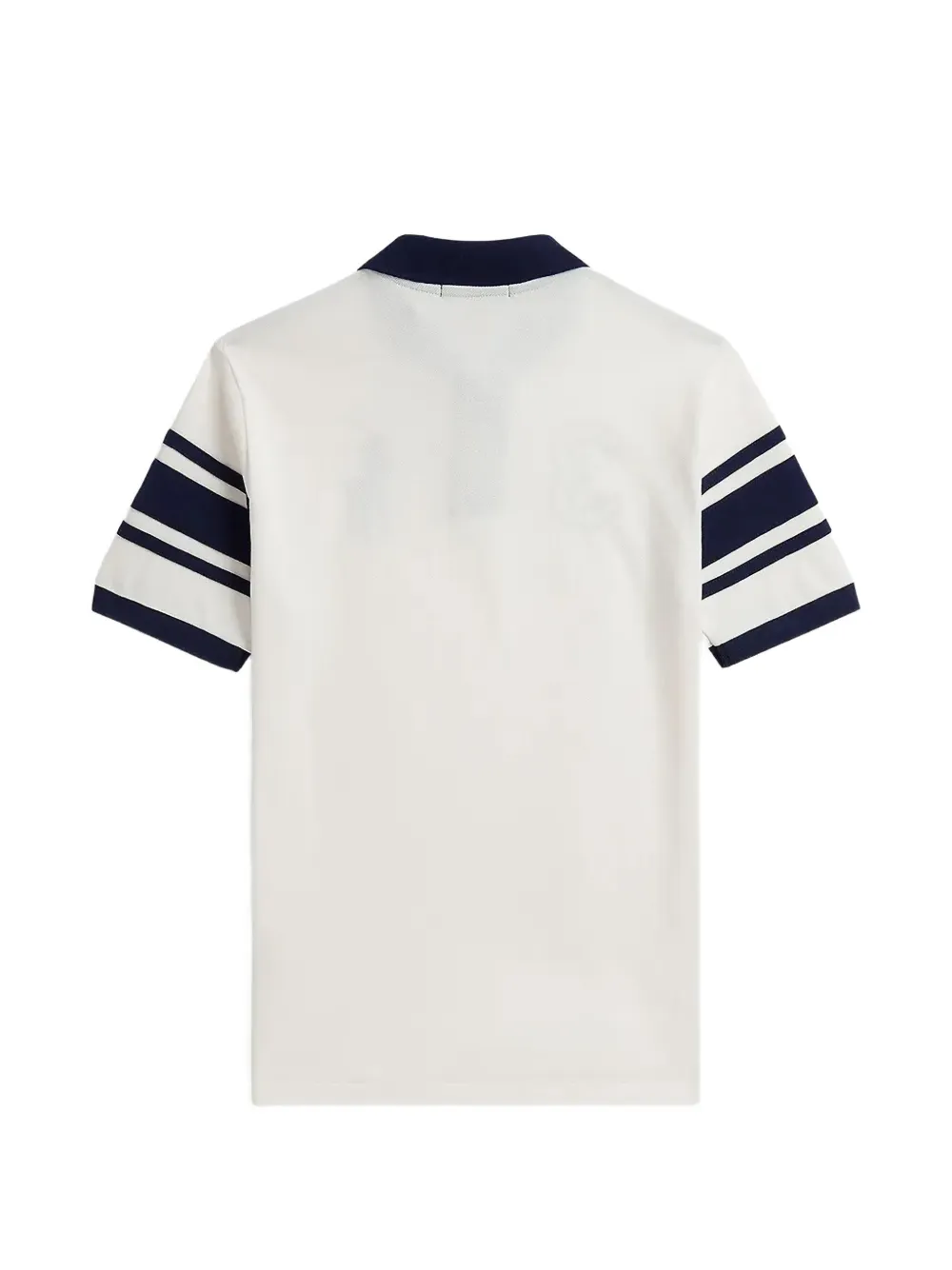 POLO RALPH LAUREN KIDS Poloshirt met geborduurd logo en gestreepte mouwen Beige